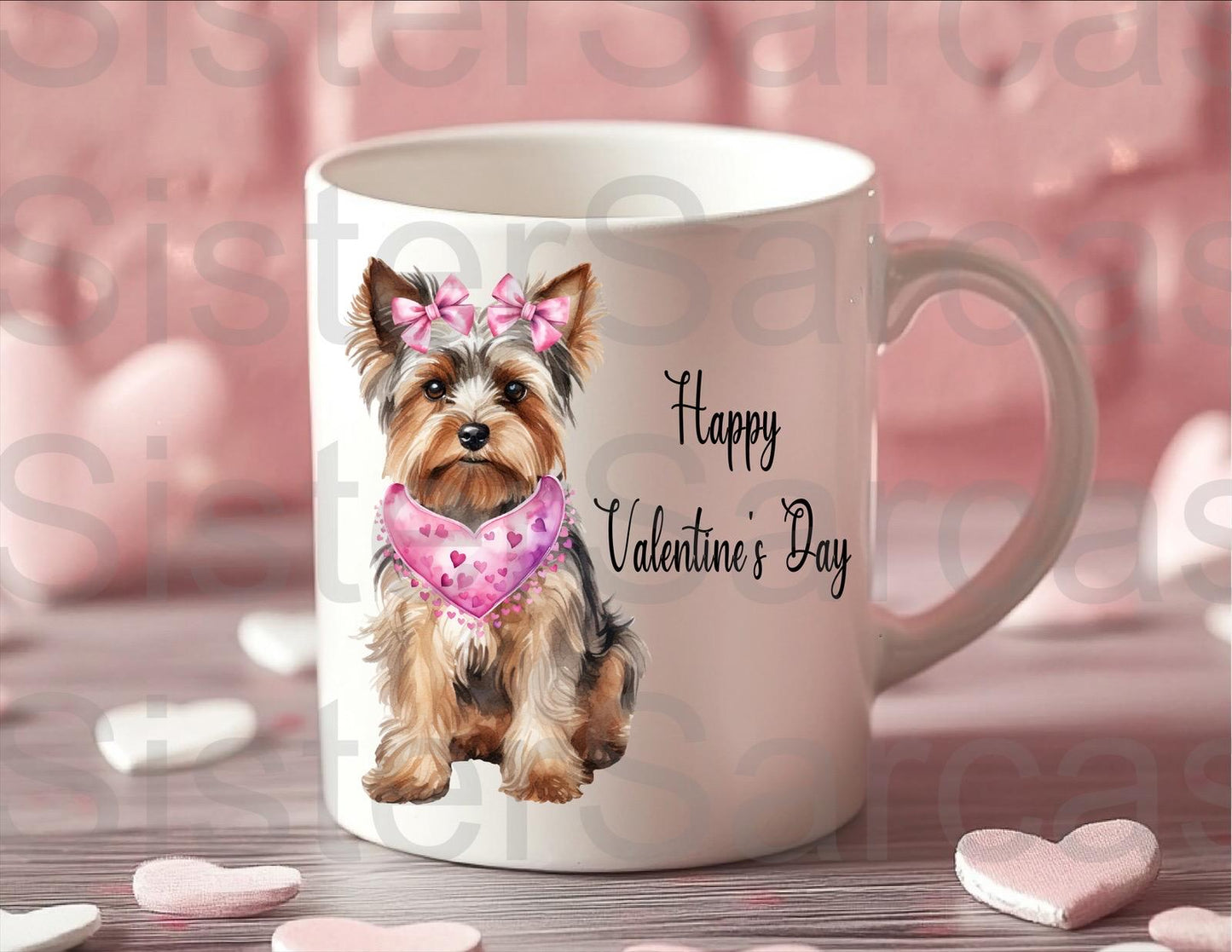 Personalised Mug - Valentines Gift - Yorkie Dog - Dog Mum Gift - Dog Dad Gift - Gift From Dog - Valentine’s Day Gift - Funny Gift