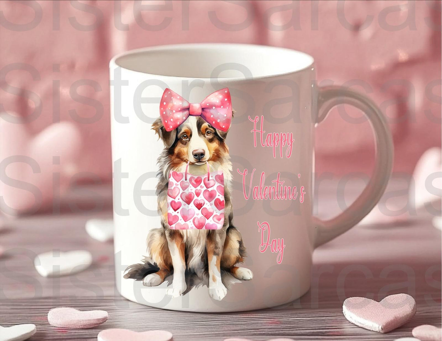 Personalised Mug - Valentines Gift - Australian Shepherd - Dog Mum Gift - Dog Dad Gift - Gift From Dog - Valentine’s Day Gift - Funny Gift