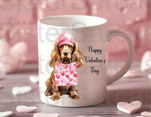 Personalised Mug - Valentines Gift - Cocker Spaniel Dog - Dog Mum Gift - Dog Dad Gift - Gift From Dog - Valentine’s Day Gift - Funny Gift