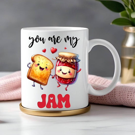 You Are My Jam - Relationship Gifts - Personalised Gift - Birthday Present - Valentines Gift - Novelty Mug - Funny Gift