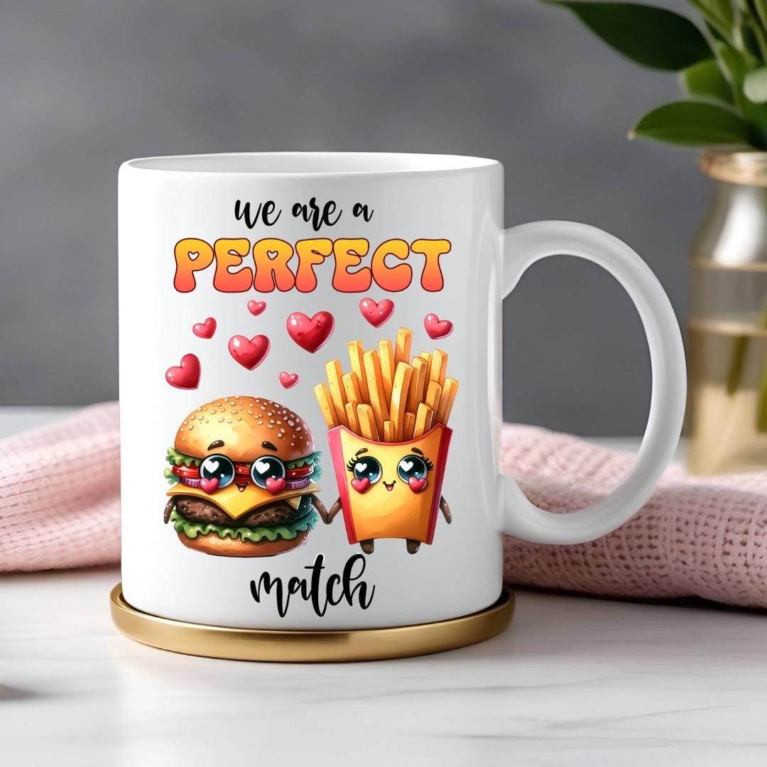 We Are A Perfect Match - Relationship Gifts - Personalised Gift - Birthday Present - Valentines Gift - Novelty Mug - Funny Gift