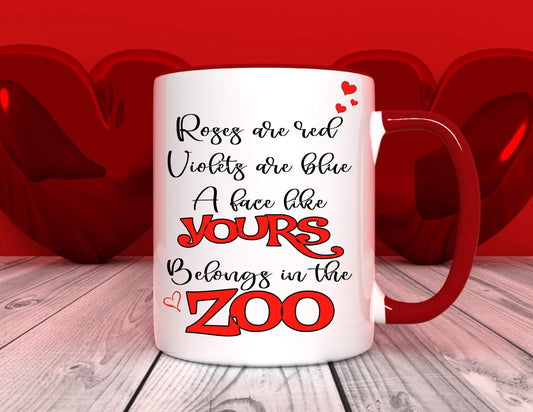 Face Like Yours Belongs In A Zoo - Relationship Gifts - Personalised Gift - Birthday Present - Valentines Gift - Novelty Mug - Funny Gift