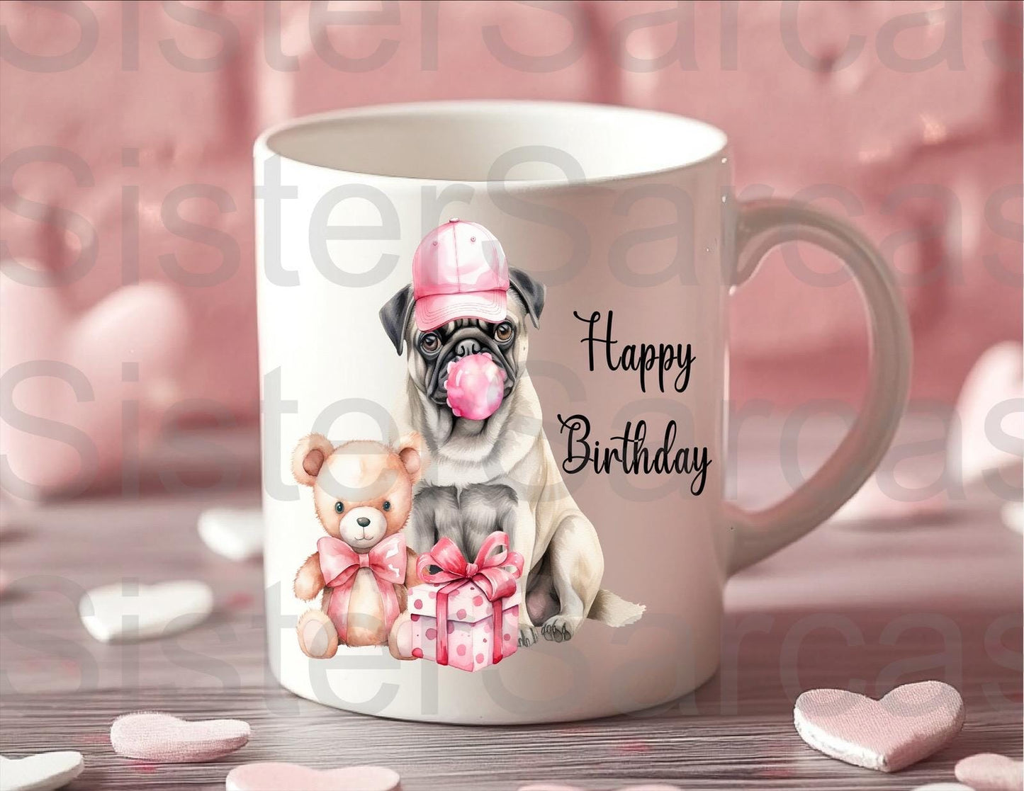 Personalised Mug - Birthday Gift - Pug Dog - Dog Mum Gift - Gift From Dog - Birthday Gift For Mum - Funny Gift
