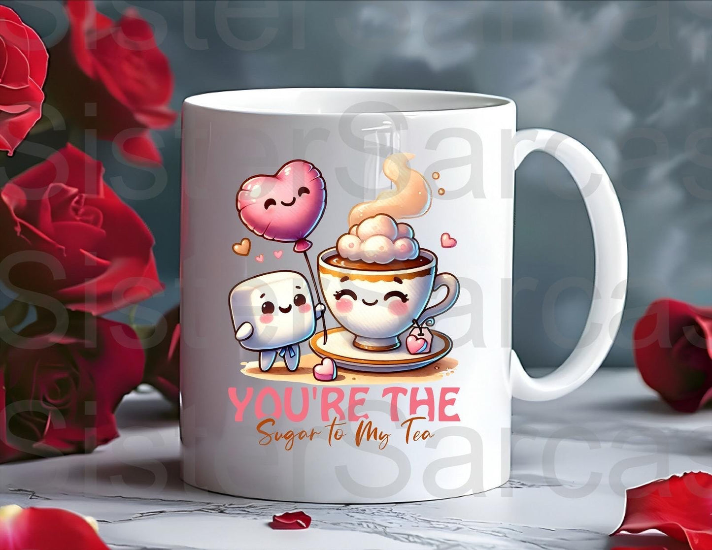 You’re The Sugar To My Tea Mug - Relationship Gifts - Birthday Present - Valentines Gift - Novelty Mug - Funny Gift