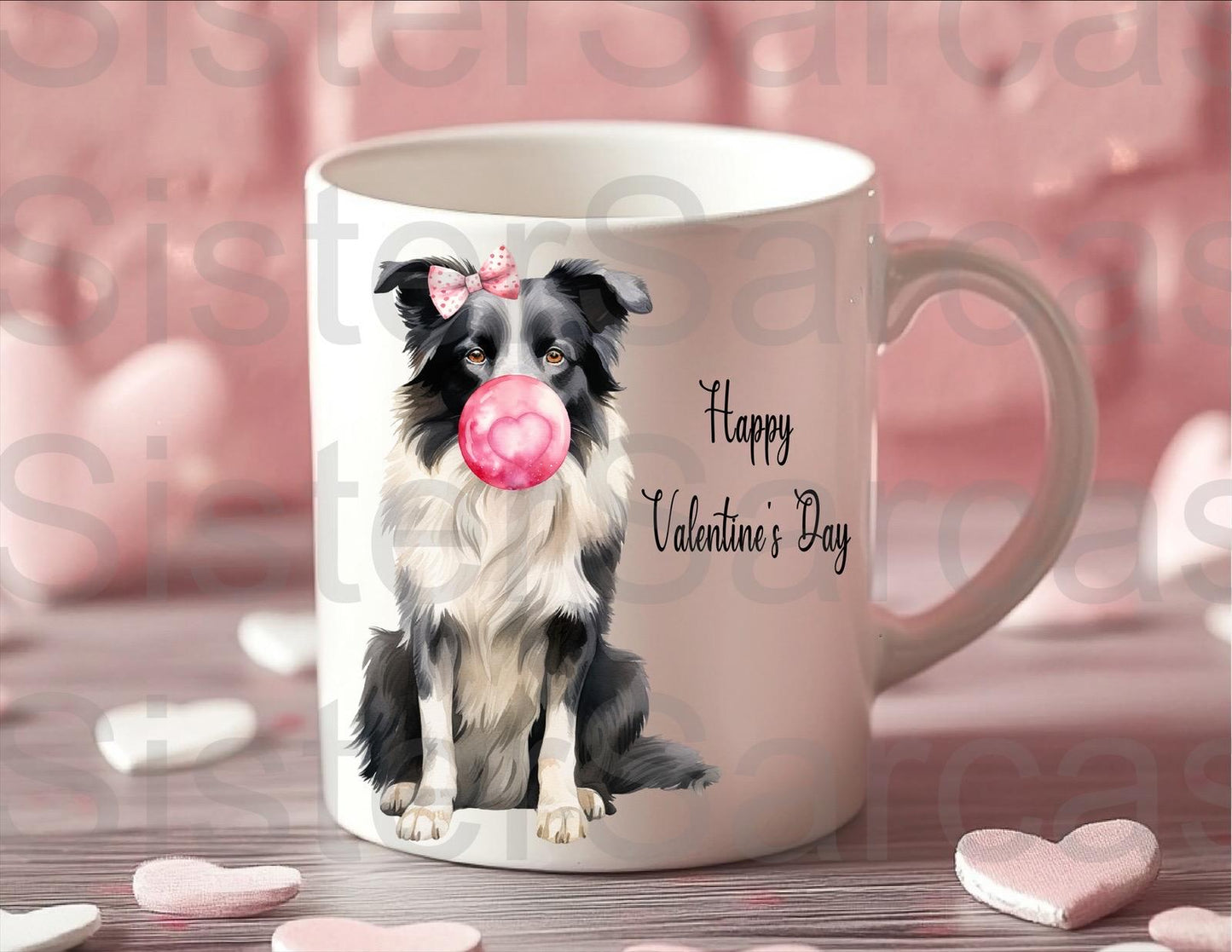 Personalised Mug - Valentines Gift - Border Collie Dog - Dog Mum Gift - Dog Dad Gift - Gift From Dog - Valentine’s Day Gift - Funny Gift
