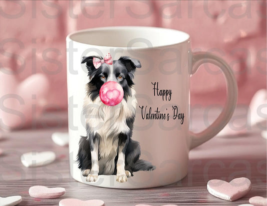 Personalised Mug - Valentines Gift - Border Collie Dog - Dog Mum Gift - Dog Dad Gift - Gift From Dog - Valentine’s Day Gift - Funny Gift