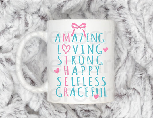 Inspirational Quotes About Mum - Mother’s Day Gift - Personalised Mug - Mum Gift - Gift For Mum - Mothers Day Gift - Birthday Gift
