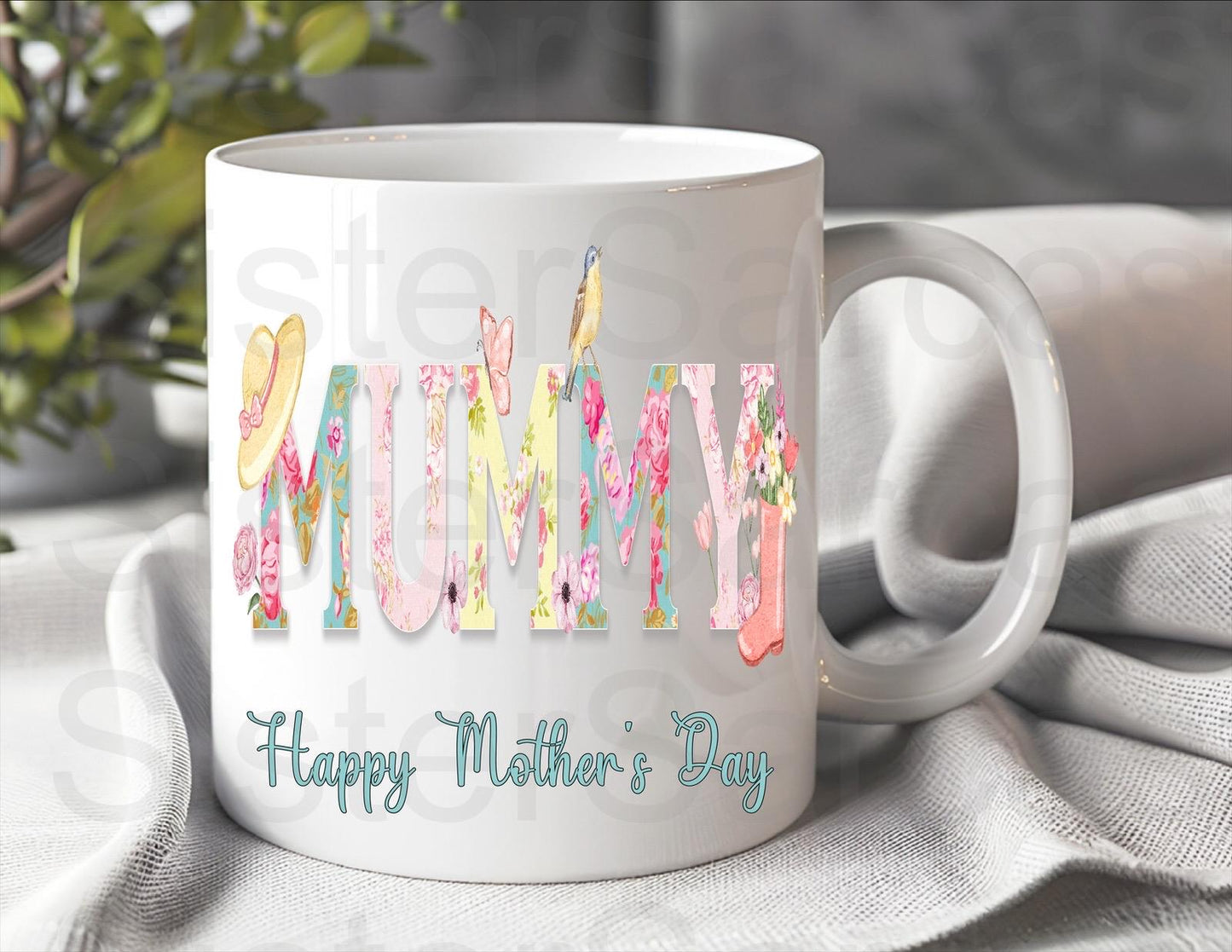 Mummy Gardening Floral Mug - Mother’s Day Gift - Funny Gift - Personalised Mug - Mummy Gift - Gift For Mummy - Mothers Day Gift