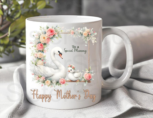 Mother’s Day Gift - Swan To A Special Mummy - Mum Gift - Gift For Mummy - Mothers Day - Personalised Mug