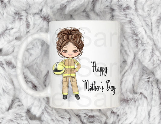 Firefighter Gift - Mother’s Day Gift - Funny Gift - Personalised Mug - Mum Gift - Gift For Firewoman - Mothers Day Gift - Firemen