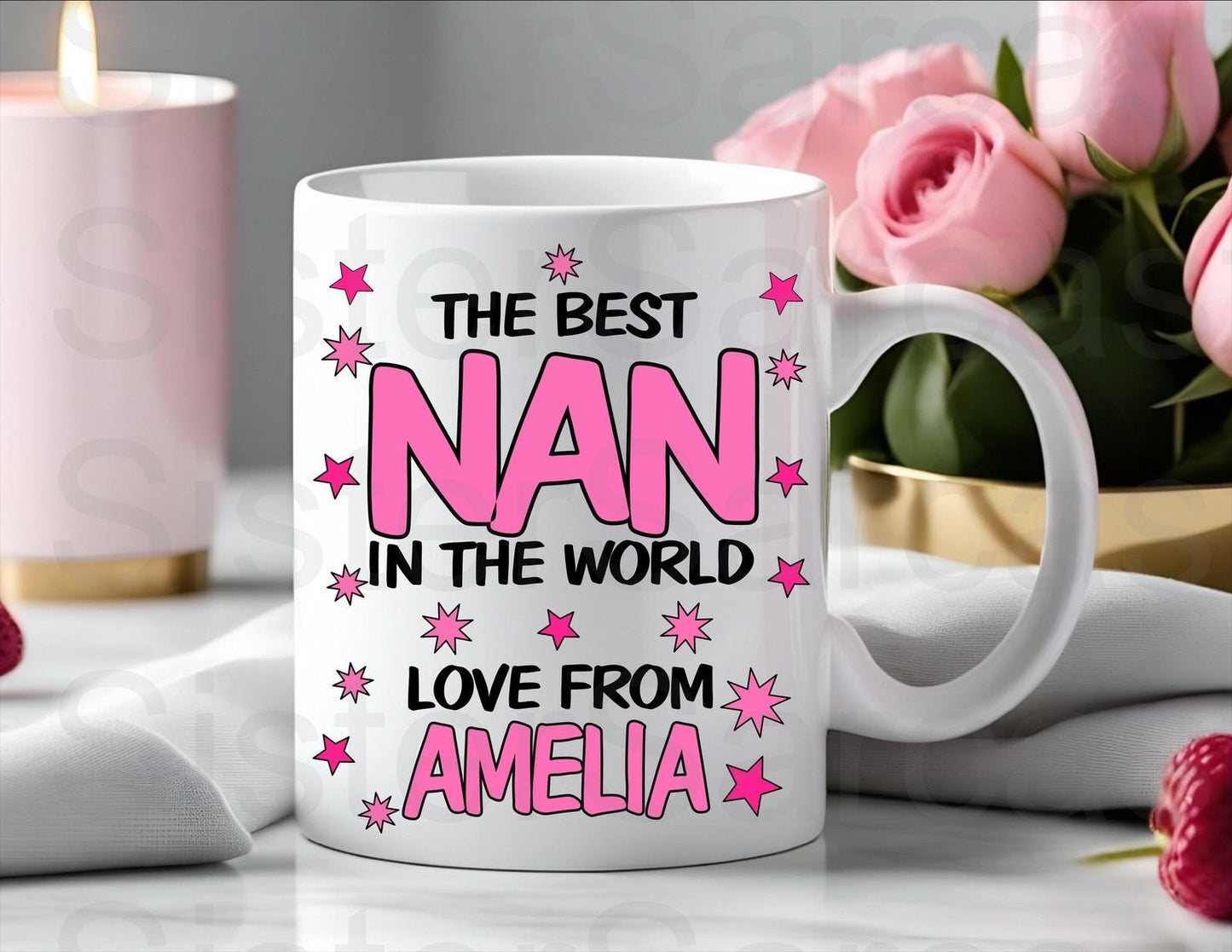 Best Nan In The World - Birthday Gift - Nan Gift - Personalised Mug - Grandparents Gift - Gift For Nan - Mother’s Day Gift