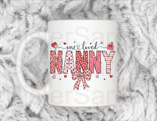 One Loved Nanny - Birthday Gift - Nanny Gift - Personalised Mug - Gift From Grandkids - Gift For Nanny - Mother’s Day