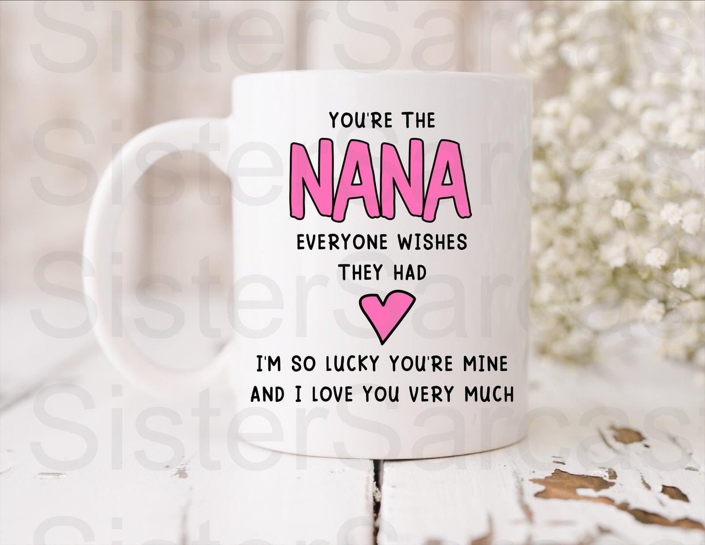 Nana Forever I’m So Lucky Your Mine - Birthday Gift - Nana Gift - Personalised Mug - Gift From Grandkids - Gift For Nana - Mother’s Day Gift
