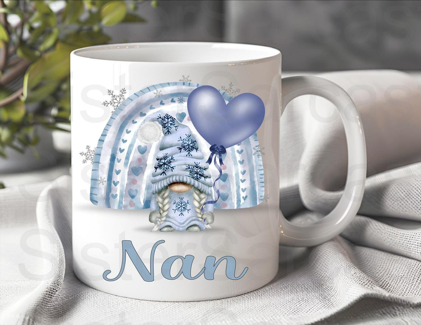 Nan Blue Gonk - Nan Gift - Birthday Gift - Personalised Mug - Grandparents Gift - Gift For Nan - Mother’s Day Gift
