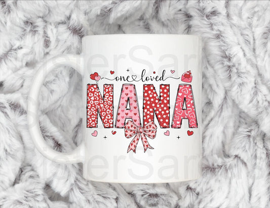 One Loved Nana - Birthday Gift - Nana Gift - Personalised Mug - Gift From Grandkids - Gift For Nana - Mother’s Day Gift