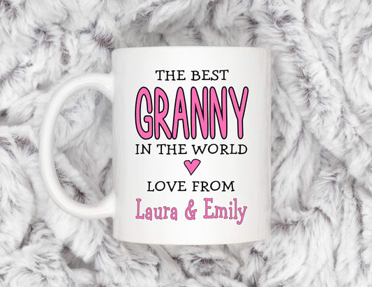 Best Granny In The World - Personalised Mug - Mother’s Day Gift - Birthday Gift - Christmas Gift - Personalised Gift