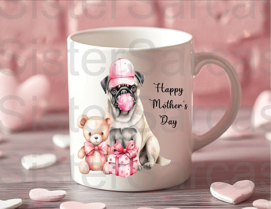 Personalised Mug - Mother’s Day Gift - Pug Dog - Dog Mum Gift - Gift From Dog - Mothers Day Gift - Funny Gift