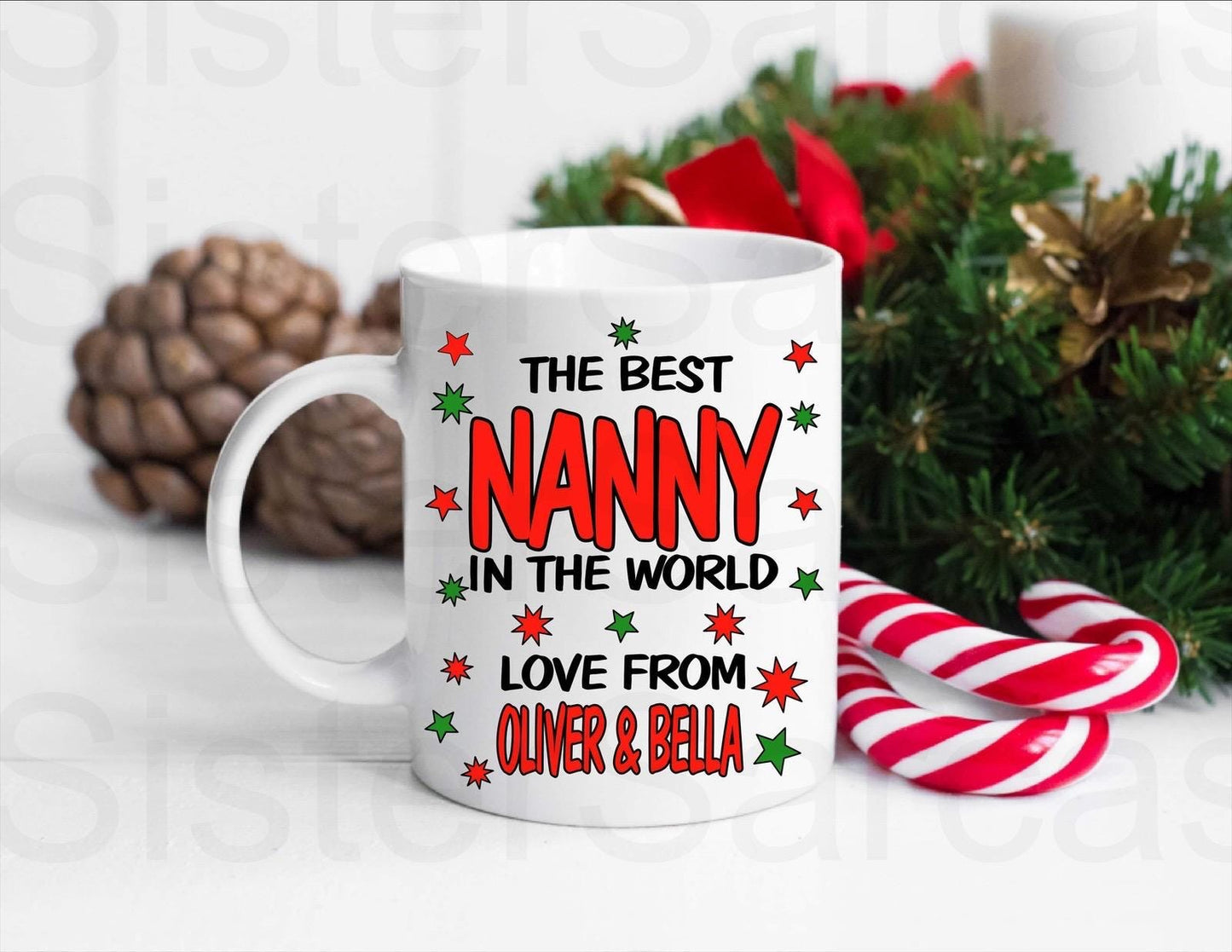 Best Nanny In The World - Personalised Mug - Christmas Gift - Mother’s Day Gift - Birthday Gift - Personalised Gift