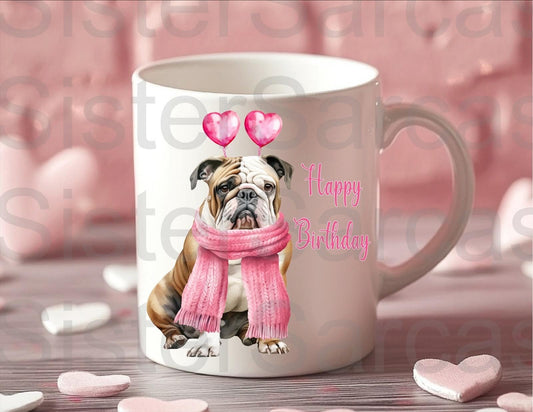 Personalised Mug - Birthday Gift - Bulldog Dog - Dog Mum Gift - Gift From Dog - Birthday Gift For Mum - Funny Gift