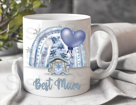 Blue Gonk Best Mum - Mother’s Day Gift - Mum Gift - Gift For Mum - Mothers Day Gift - Personalised Mug - Birthday Gift For Mum