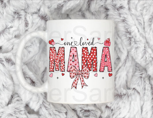 One Loved Mama - Mother’s Day Gift - Personalised Mug - Mum Gift - Gift For Mum - Mothers Day Gift - Birthday Gift For Mama