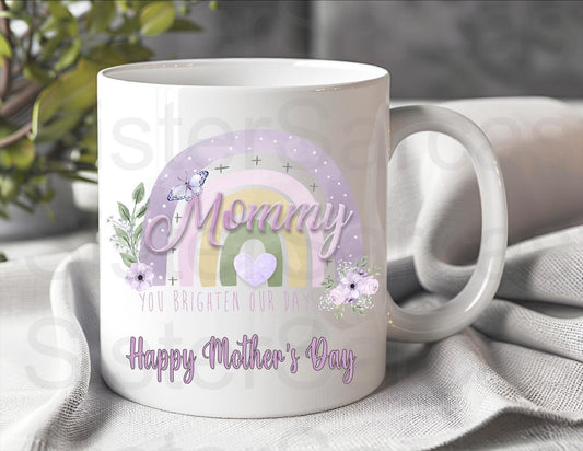 Mommy Purple Floral - Mother’s Day Gift - Funny Gift - Personalised Mug - Mum Gift - Gift For Mum - Mothers Day Gift