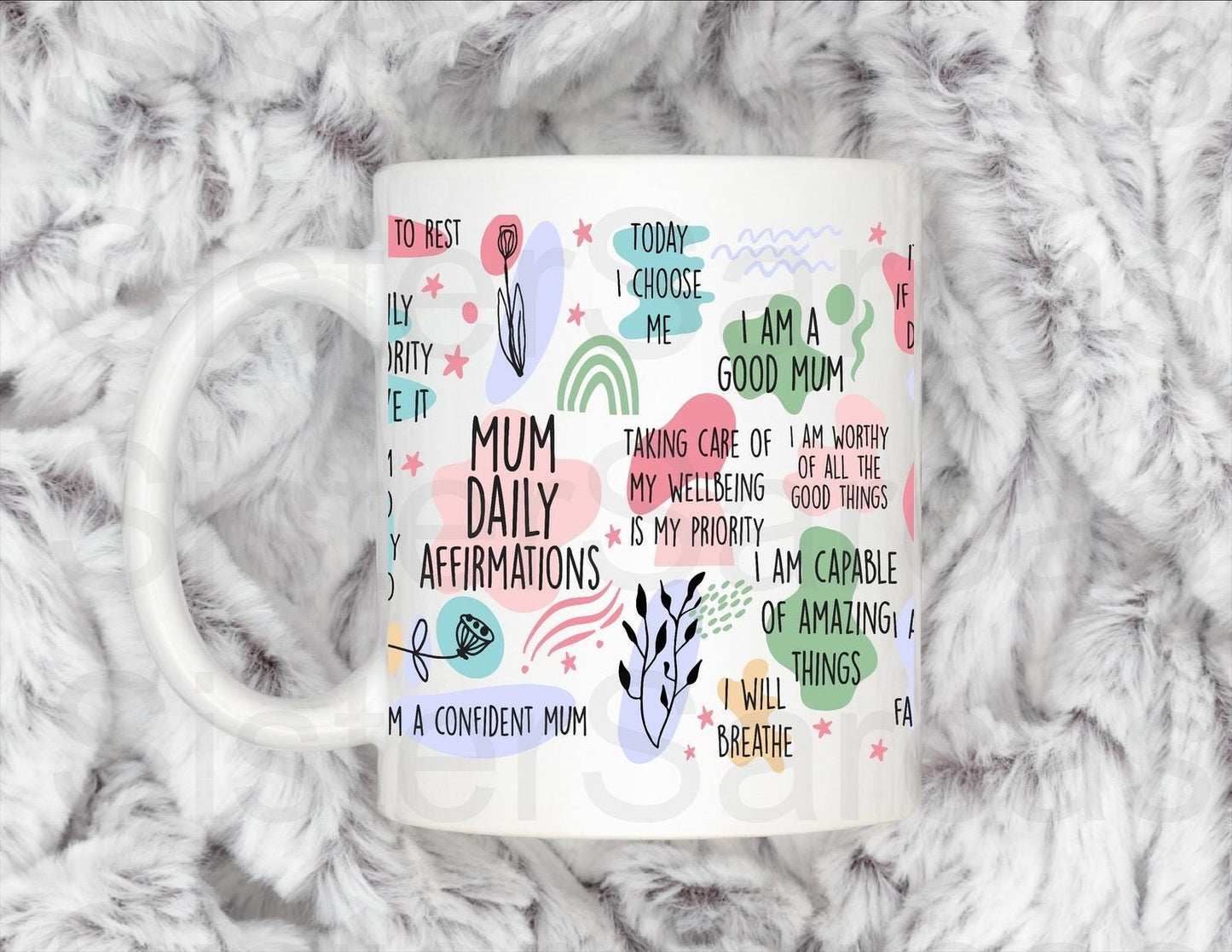 Mums Daily Affirmations - Mother’s Day Gift - Personalised Mug - Mummy Gift - Gift For Mummy - Mothers Day Gift - Birthday Gift