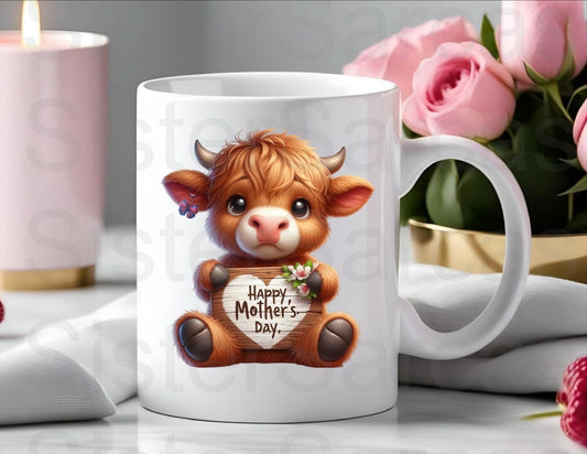 Highland Cow - Mother’s Day Gift - Funny Gift - Personalised Mug - Mum Gift - Gift For Mum - Mothers Day Gift - Highland Coo