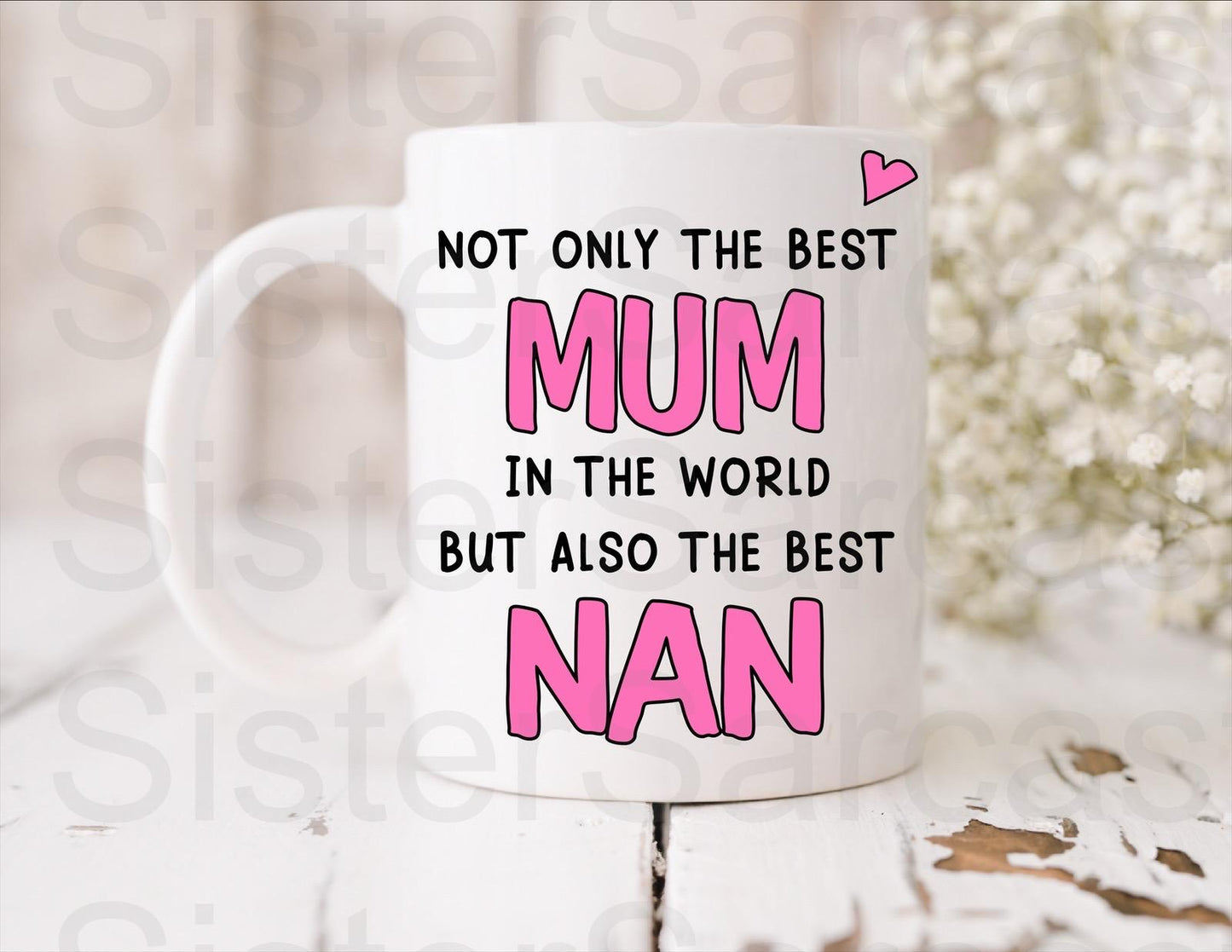 Best Mum And Nan In The World - Mother’s Day Gift - Mum Gift - Gift For Mum - Mothers Day - Personalised Mug - Birthday Gift