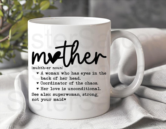 Mother, Superwoman , Not Your Maid - Mother’s Day Gift - Funny Gift - Personalised Mug - Mum Gift - Mothers Day Gift - Birthday Gift