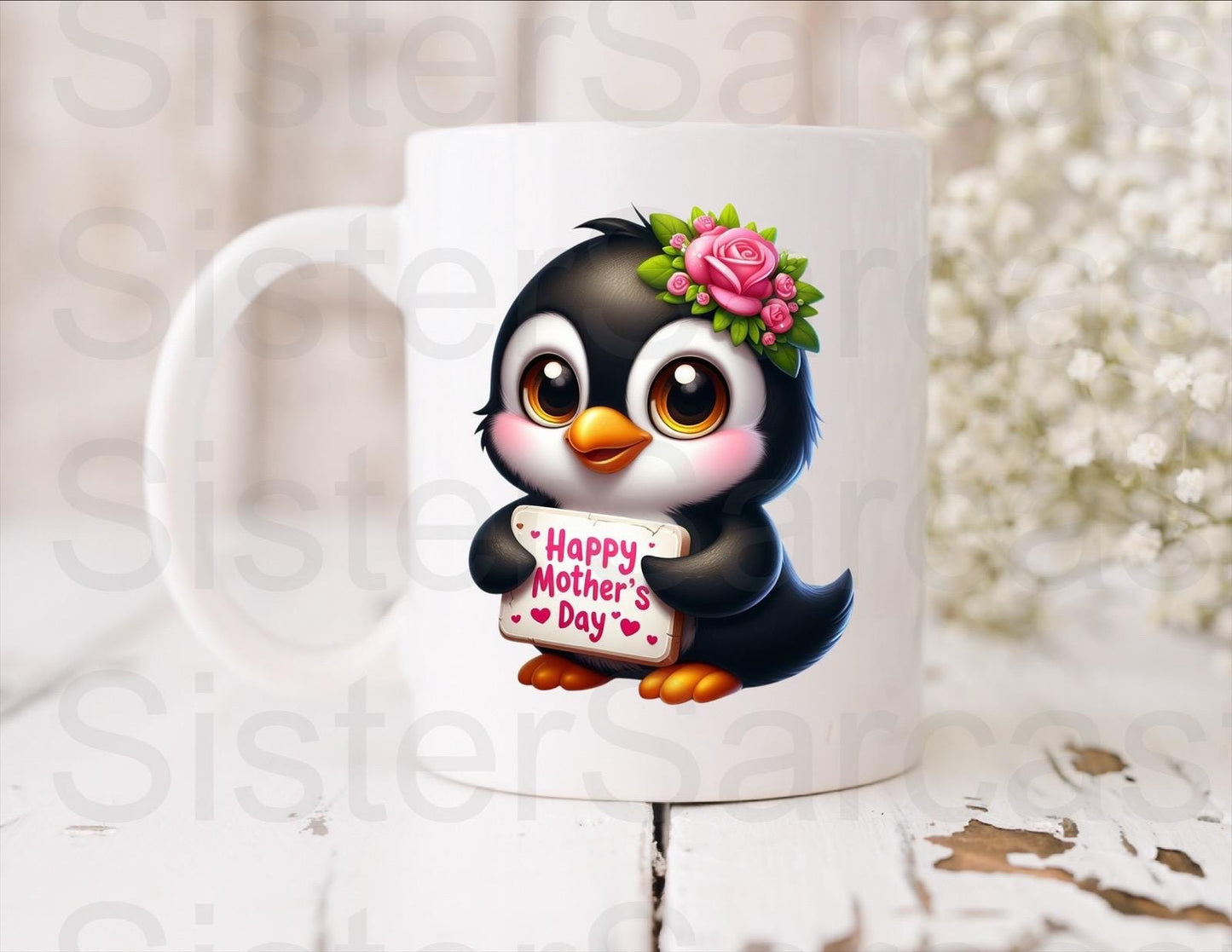 Mum Love From Your Little Penguin - Mother’s Day Gift - Funny Gift - Personalised Mug - Mum Gift - Gift For Mum - Mothers Day Gift