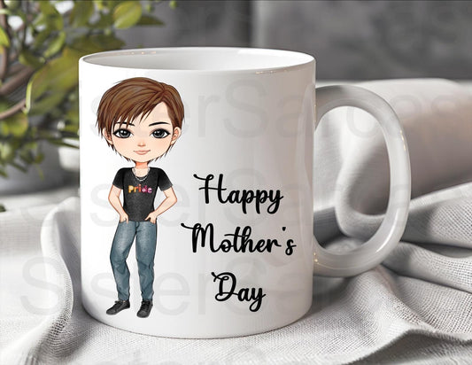 Pride Lesbian - Mother’s Day Gift - Funny Gift - Personalised Mug - Mum Gift - Gift For Both Mums - Mothers Day Gift