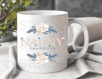 Happy Mother’s Day Nanny - Nanny Gift - Personalised Mug - Gift From Grandkids - Gift For Nanny - Mothers Day