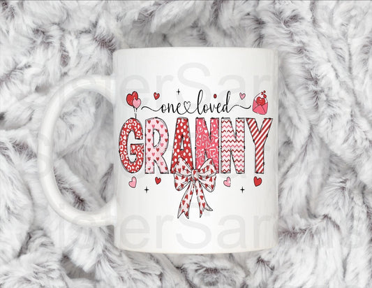 One Loved Granny - Birthday Gift - Granny Gift - Personalised Mug - Gift From Grandkids - Gift For Granny - Mother’s Day