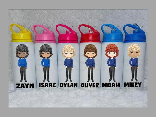 Personalised Boys School Water Bottle - First Day of School - Back to School - Gift for Him - Son - Nephew - Grandson