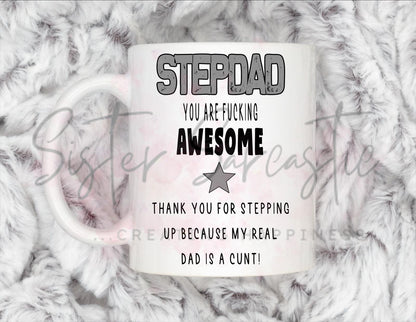 Step Dad Gift - Father’s Day - You’re Awesome - Stepdad - Fathers Day - Funny Gift - Personalised Mug - Birthday Present
