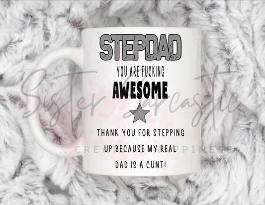 Step Dad Gift - Father’s Day - You’re Awesome - Stepdad - Fathers Day - Funny Gift - Personalised Mug - Birthday Present