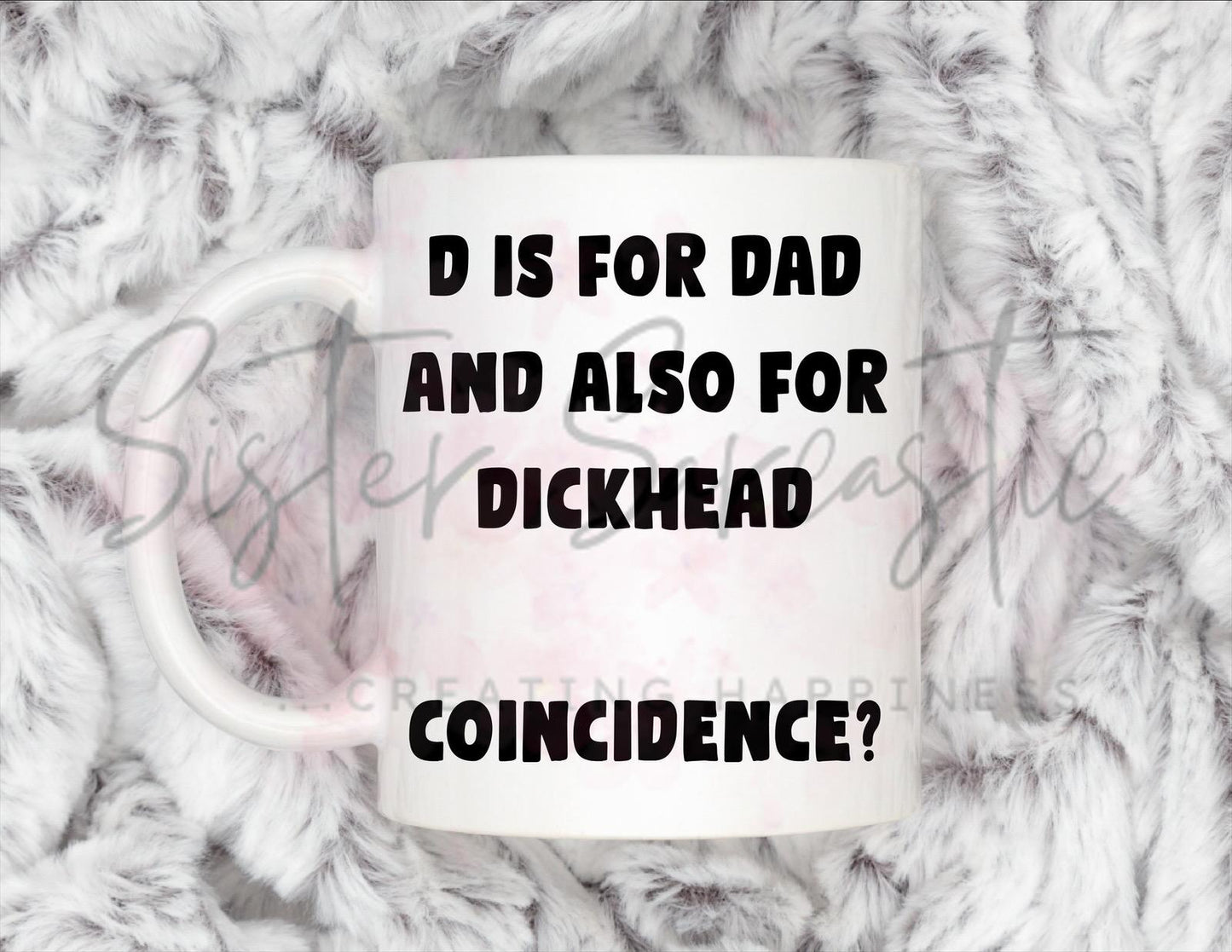 Dad Gift - Father’s Day - D Is For Dad - Fathers Day - Funny Gift - Personalised Mug - Birthday Present - Gift For Dad