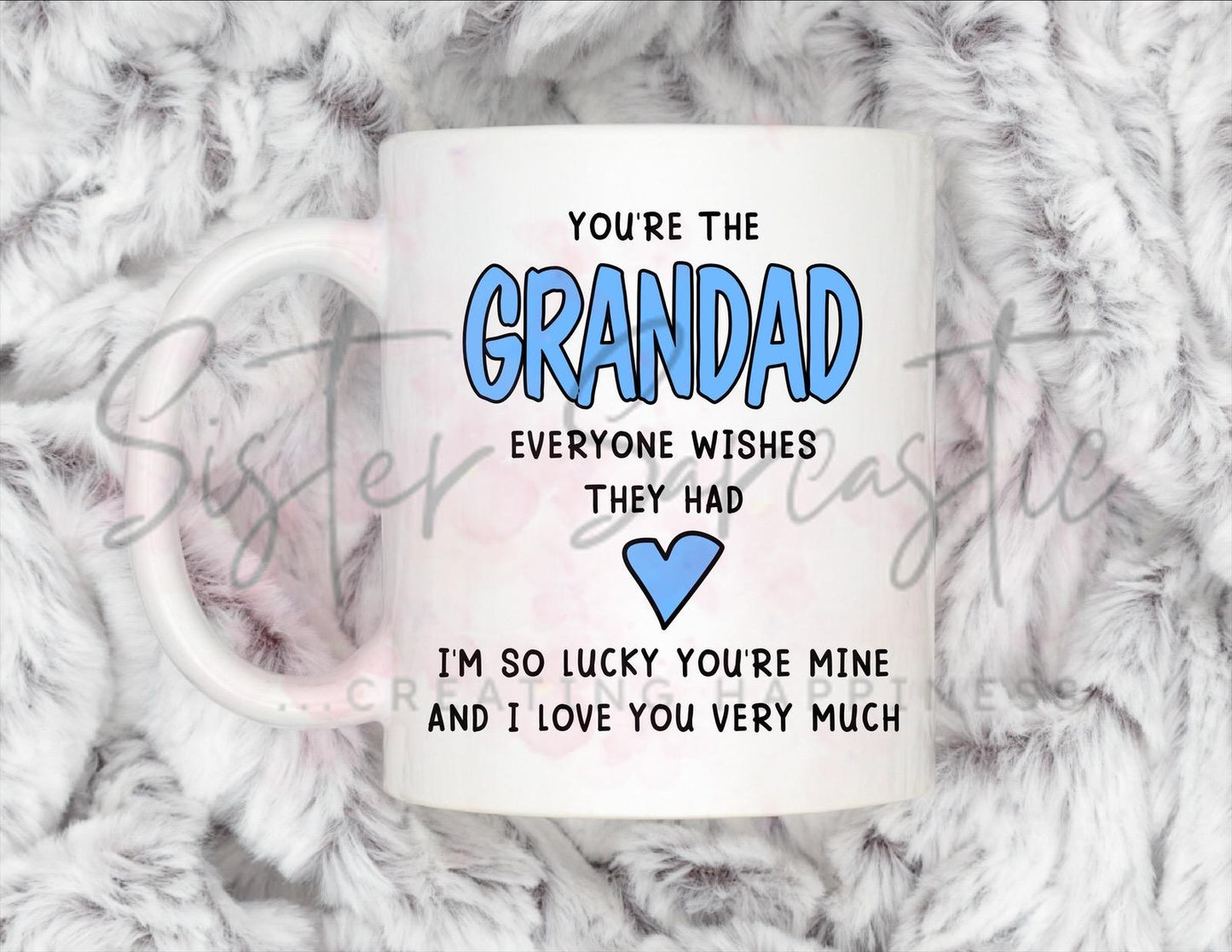 Grandad I’m So Lucky You’re Mine Mug - Personalised Gift -Christmas Gift - Birthday Gift - Father’s Day - Best Papa Gift