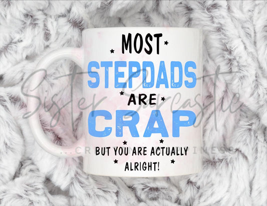Step Dad Gift - Father’s Day - You’re Actually Alright - Stepdad - Fathers Day - Funny Gift - Personalised Mug - Birthday Present