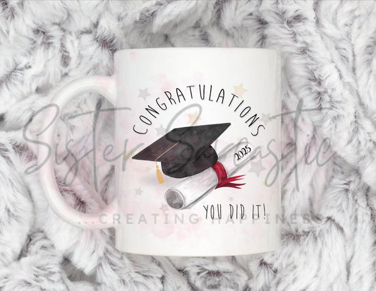 Graduation 2025 Gift - Personalised Mug - Congratulations Gift - School Leaver - College - University - Leavers Present