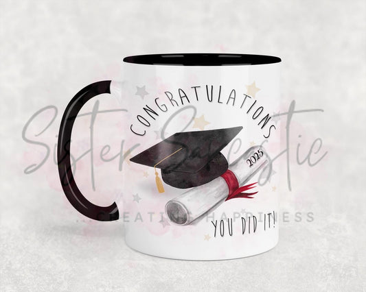 Graduation Class of 2025 Gift - Personalised Mug - Congratulations Gift - School College University Leavers Present