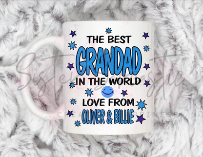 Best Grandad In The World Mug - Personalised Gift -Christmas Gift - Birthday Gift - Father’s Day - Best Papa Gift