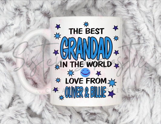 Best Grandad In The World Mug - Personalised Gift -Christmas Gift - Birthday Gift - Father’s Day - Best Papa Gift