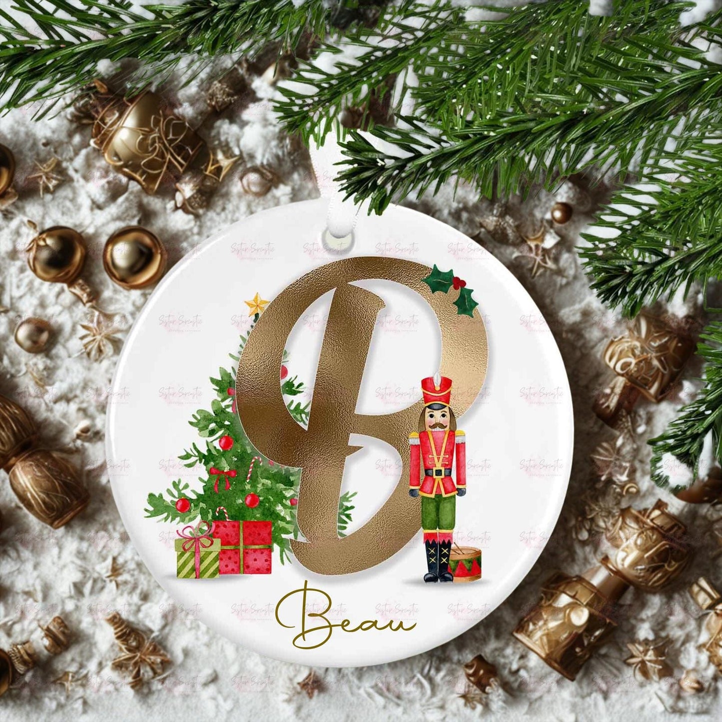 Personalised Kids Christmas Decoration – Granddaughter Gift - Custom Bauble Gift for Boys & Girls - Stocking Filler - Christmas Eve Box