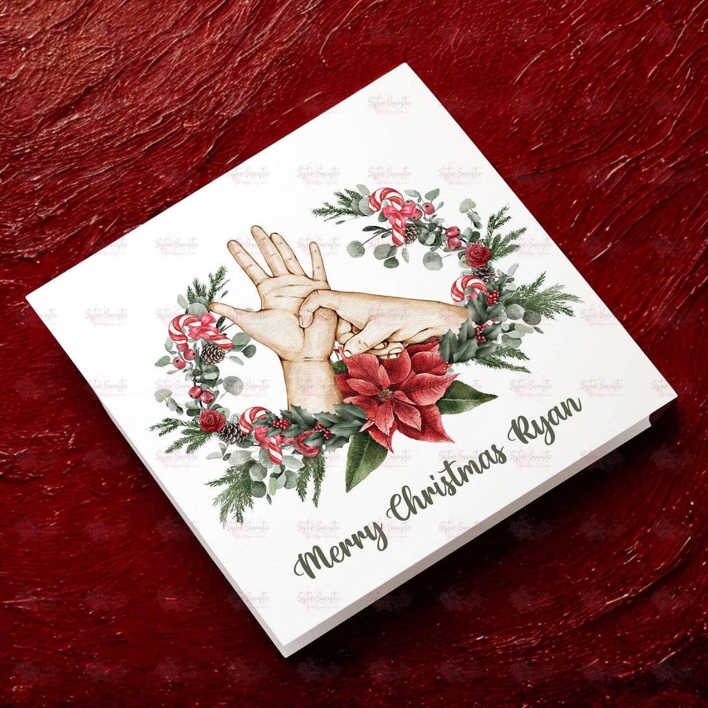 Personalised Christmas Decoration - Sign Language Christmas Gift - Custom Bauble Gift - Stocking Filler - Christmas Eve Box