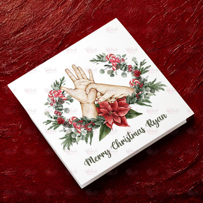 Personalised Christmas Decoration - Sign Language Christmas Gift - Custom Bauble Gift - Stocking Filler - Christmas Eve Box