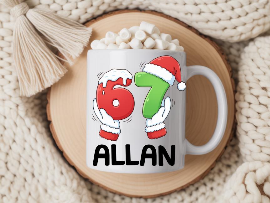 Gamer 67 Six Seven Personalised Customised Christmas Bauble Decoration Gift For Her Him Son Daughter Meme Viral Italian Brainrot