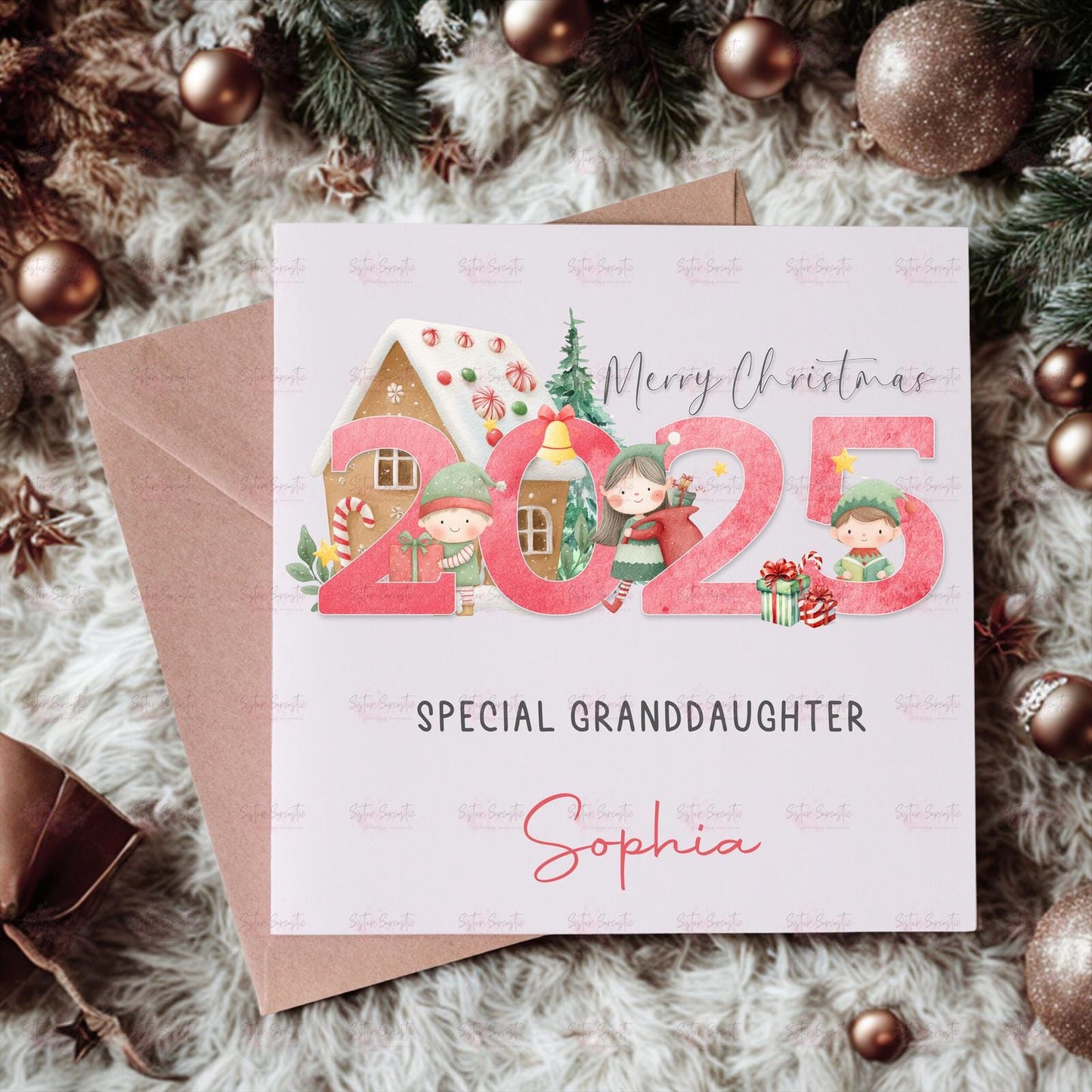 Personalised Kids Christmas Decoration – Niece Christmas Gift - Custom Bauble Gift for Boys & Girls - Stocking Filler - Christmas Eve Box
