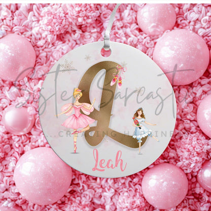 Personalised Ballerina Christmas Decoration – Granddaughter Christmas Gift - Ballet Bauble Gift for Girls - Stocking Filler - Christmas Box